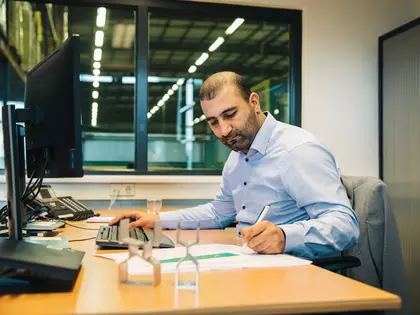 Engineer aan het werk