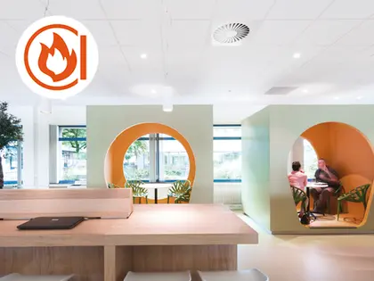 Ecophon Focus A in kantooromgeving