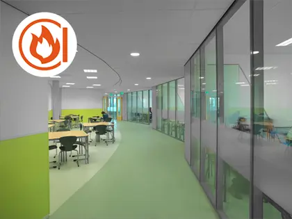 Eurocoustic Minerval in schoolomgeving