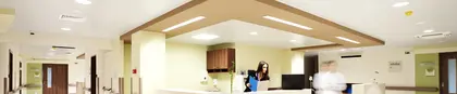 Verlaagd plafond in een ziekenhuis