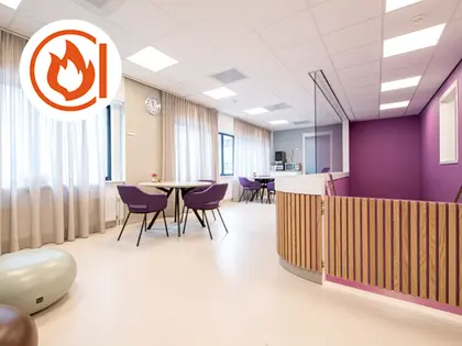 Knauf Armstrong PERLA in kantooromgeving
