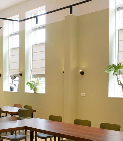 Binnenzijde wijkgebouw Charlois