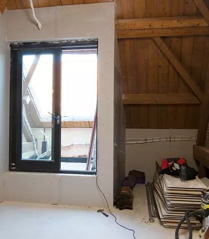 Transformatie monumentale schuur naar woningen - binnenzijde