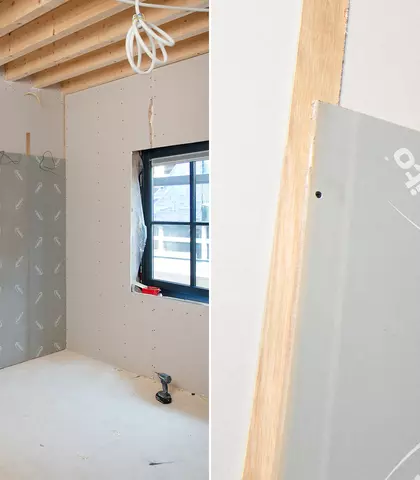 Transformatie monumentale schuur naar woningen - aanbrengen verwarmingspanelen