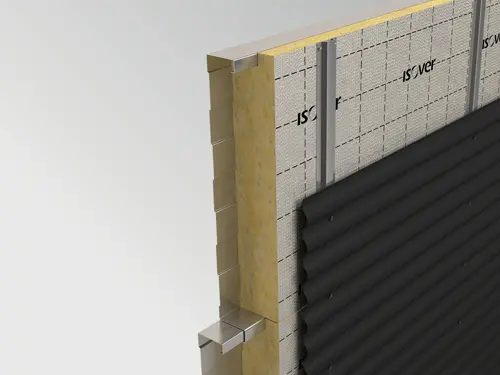 3d binnendoosconstructie horizontale beplating - aluminium laag