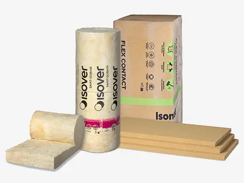 Isover glaswol en Isonat